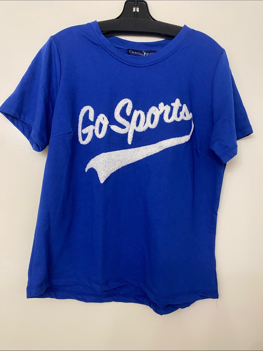 Royal Blue 'Go Sports' Graphic Tee